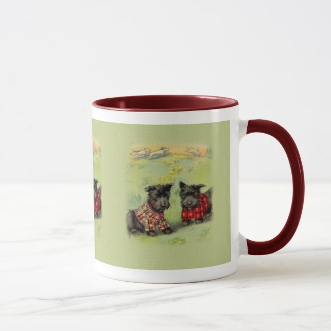 Vintage Scottish Terrier Coffee Mug (Right)