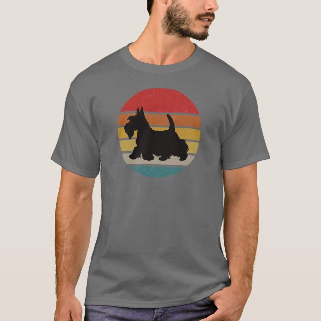 vintage scottish terrier friends T-Shirt (Front)