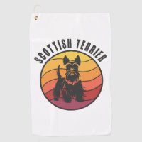 Vintage Scottish Terrier Sunse