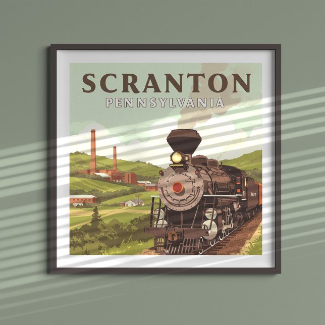 Vintage Scranton Pennsylvania Poster (Creator Uploaded)