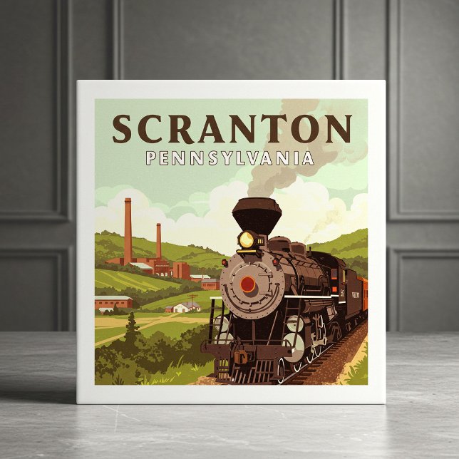 Vintage Scranton Pennsylvania Tile (Creator Uploaded)