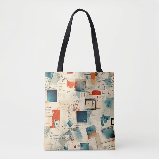 Vintage Scrapbook Pattern (3) Tote Bag (Front)