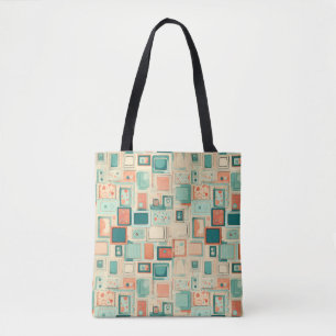 Vintage Scrapbook Pattern Tote Bag
