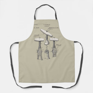 Vintage Screwy Corkscrews Apron
