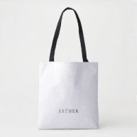 Vintage Script Monogrammed Bridesmaid Tote Bag
