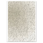 Vintage Script Text Art Tissue Paper