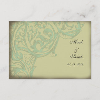Vintage Scrolling Acanthus II RSVP Card