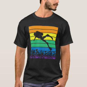 Vintage Scuba Diving Instructor Marine Aquatic Oce T-Shirt