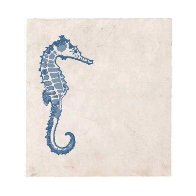 Vintage Sea Horse Notepad (Front)