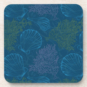 Vintage Sea Pattern Coaster