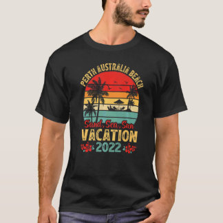 Vintage Sea Sand Sun Vacation 2022 Australia Perth T-Shirt