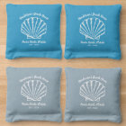 Vintage Sea Shell Beach House Custom Text 