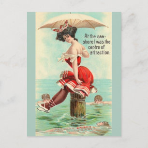 Vintage Sea Shore Travel Post Card
