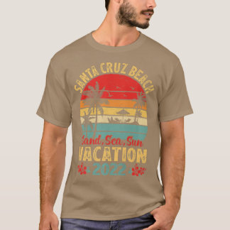 Vintage Sea Sun Vacation 2022 California Santa Cru T-Shirt