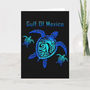 Vintage Sea Turtle Gulf Of Mexico Est 1550 Anti Tr Card