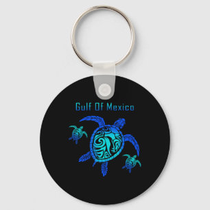 Vintage Sea Turtle Gulf Of Mexico Est 1550 Anti Tr Key Ring