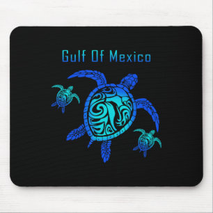 Vintage Sea Turtle Gulf Of Mexico Est 1550 Anti Tr Mouse Pad