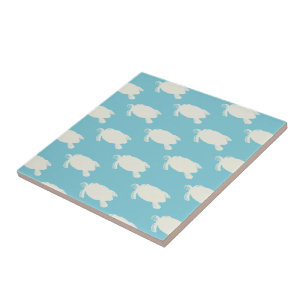 Vintage Sea Turtle Pattern Tile