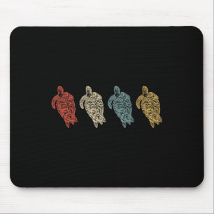Vintage Sea Turtles Animal Environmental Gift Mouse Pad