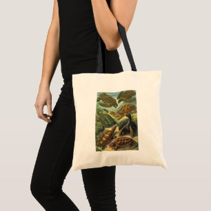 Vintage Sea Turtles Land Tortoise by Ernst Haeckel Tote Bag