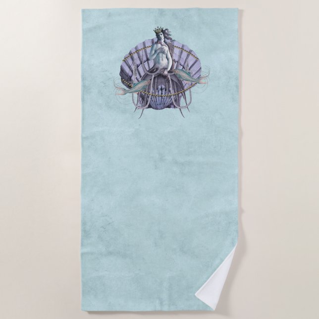 Vintage Sea Witch Collage  Beach Towel (Front)