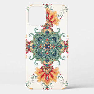 vintage seamless background. Beautiful floral orie iPhone 12 Case