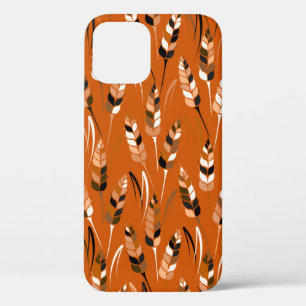 Vintage seamless colourful pattern with silhouette iPhone 12 case