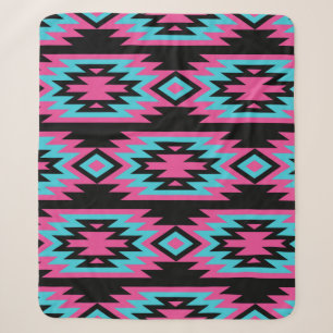 vintage seamless decorative ethnic pattern. Americ Sherpa Blanket