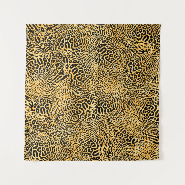 Vintage seamless ethnic spotted animal pattern. Bo Tapestry (Front)