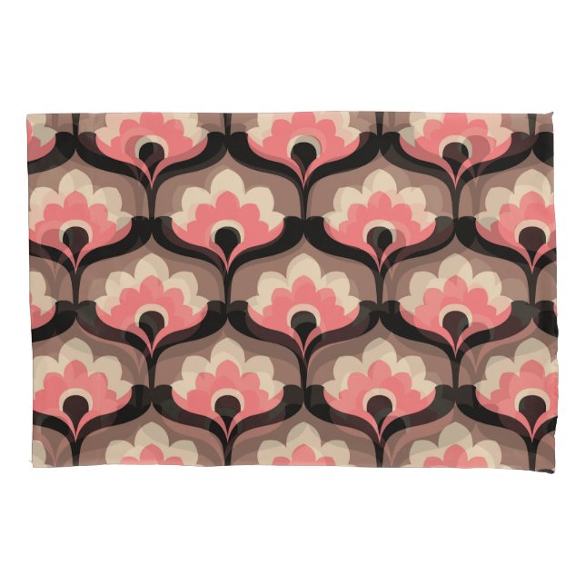 Vintage Seamless Floral Flower Pattern Pillowcase (Front)