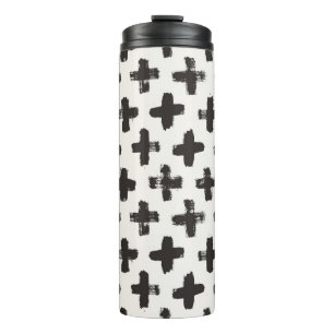 vintage seamless pattern. Abstract background with Thermal Tumbler