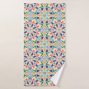 Vintage seamless pattern, based on traditional wa bath towel