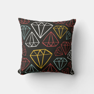 vintage seamless pattern, diamond design elements cushion