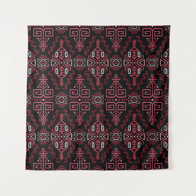 vintage Seamless Pattern in Ethnic Style. Creative Tapestry (Front)