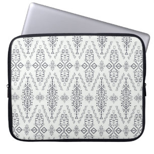 vintage Seamless Pattern in Ethnic Style. Trendy h Laptop Sleeve