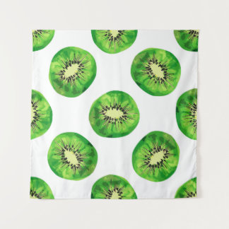 vintage Seamless pattern kiwi illustration hand dr Tapestry