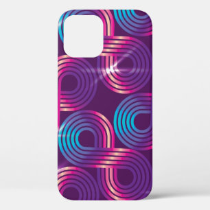 vintage seamless pattern. Regular geometric backgr iPhone 12 Case