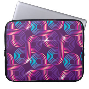 vintage seamless pattern. Regular geometric backgr Laptop Sleeve