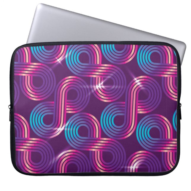 vintage seamless pattern. Regular geometric backgr Laptop Sleeve (Front)