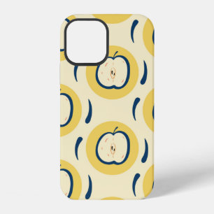 Vintage seamless pattern with apple. iPhone 12 case