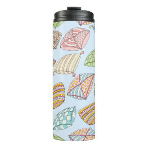 Vintage seamless pattern with colourful pillows. T Thermal Tumbler
