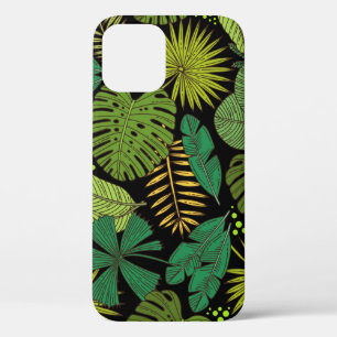 vintage seamless pattern with hand drawn coloured iPhone 12 case