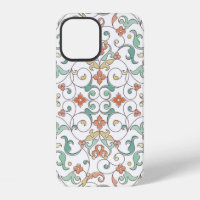 Vintage seamless pattern with line art ornament. V