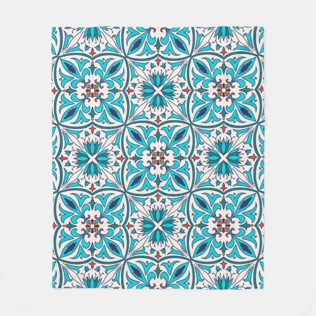 vintage seamless texture. Beautiful coloured patte Fleece Blanket (Front)
