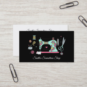 Vintage Seamstress Business Card