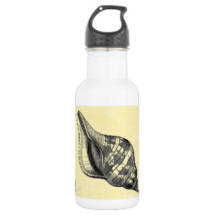 Vintage Seashell on Cream 532 Ml Water Bottle