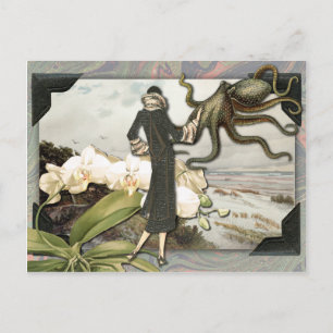 Vintage Seaside Collage Postcard