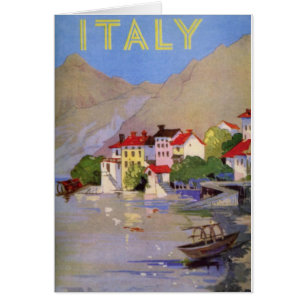 Vintage Seaside Village Italy Tourism