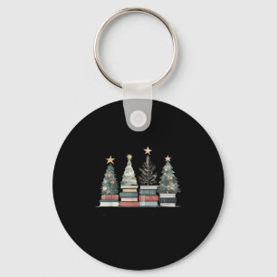 Vintage Seasons Readings All Booked For Christmas  Key Ring