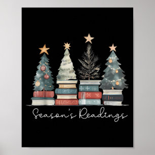 Vintage Seasons Readings All Booked For Christmas  Poster